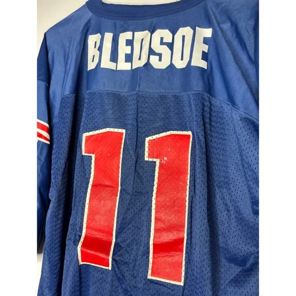 Vintage Starter New England Patriots Drew Bledsoe 11 Jersey Blue Mens XL 52